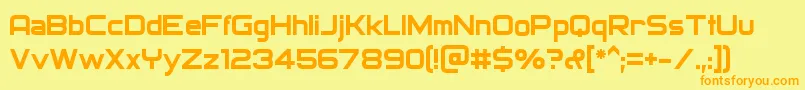 Archangelsk Font – Orange Fonts on Yellow Background