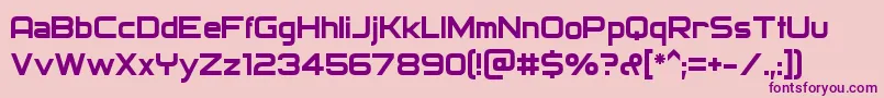 Archangelsk Font – Purple Fonts on Pink Background