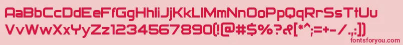 Archangelsk Font – Red Fonts on Pink Background