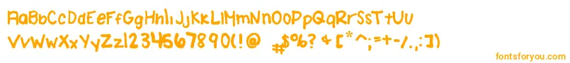AmandaBrodzinskiFont-fontti – oranssit fontit