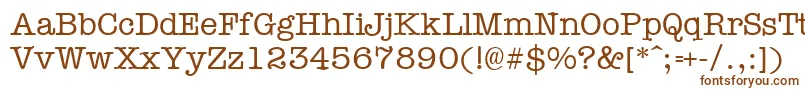 Шрифт Typewr – коричневые шрифты
