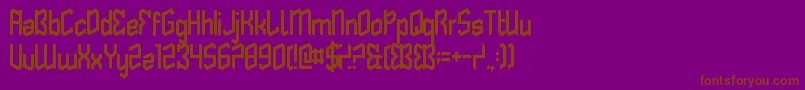 Шрифт ButterflyReflect – коричневые шрифты на фиолетовом фоне