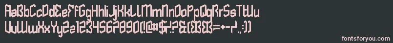 Шрифт ButterflyReflect – розовые шрифты на чёрном фоне