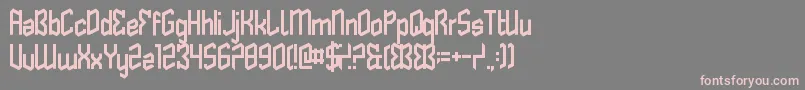 Шрифт ButterflyReflect – розовые шрифты на сером фоне