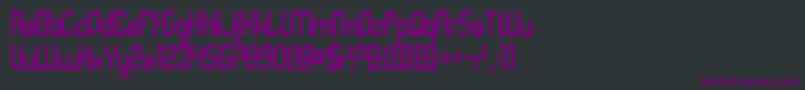Шрифт ButterflyReflect – фиолетовые шрифты на чёрном фоне