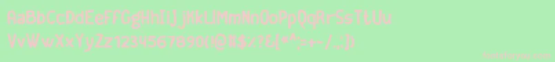 Geekrg ffy Font – Pink Fonts on Green Background