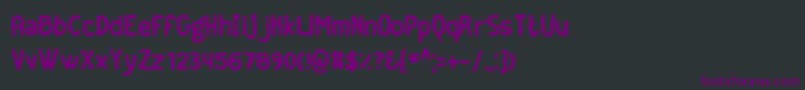 フォントGeekrg ffy – 黒い背景に紫のフォント