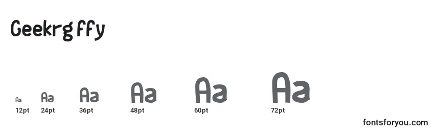 Geekrg ffy Font Sizes