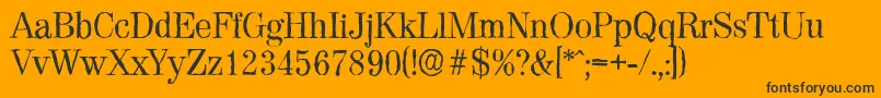 ValenciaantiqueRegular Font – Black Fonts on Orange Background