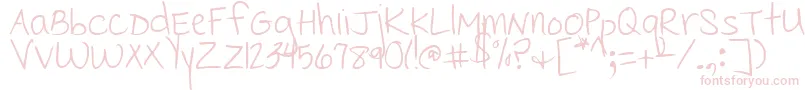 CedarvillePnkfun1Print Font – Pink Fonts on White Background