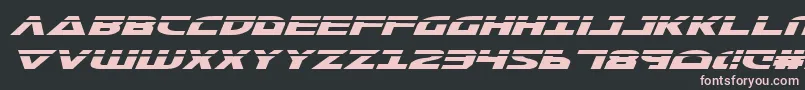 MorseNkLaserItalic Font – Pink Fonts on Black Background