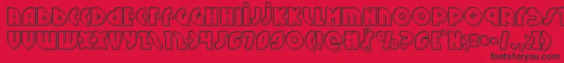 Neuralnomiconengrave Font – Black Fonts on Red Background