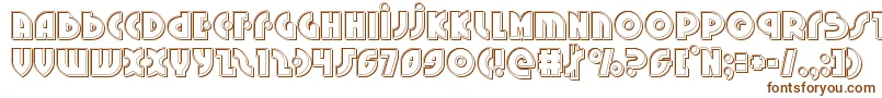 Шрифт Neuralnomiconengrave – коричневые шрифты на белом фоне