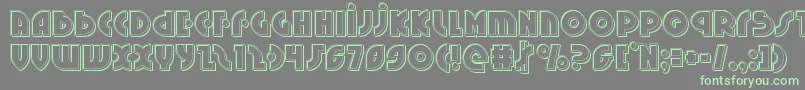 Neuralnomiconengrave Font – Green Fonts on Gray Background