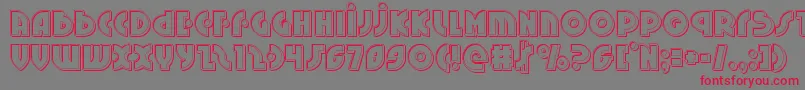 Neuralnomiconengrave Font – Red Fonts on Gray Background