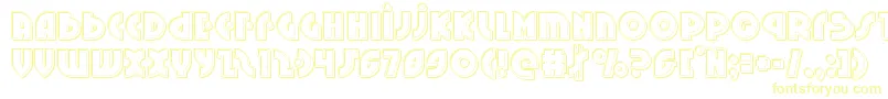 Neuralnomiconengrave Font – Yellow Fonts on White Background