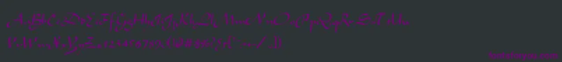 ArabianRegular Font – Purple Fonts on Black Background