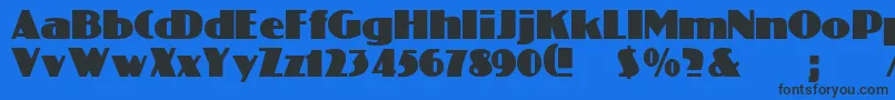 ColiseoRegular Font – Black Fonts on Blue Background