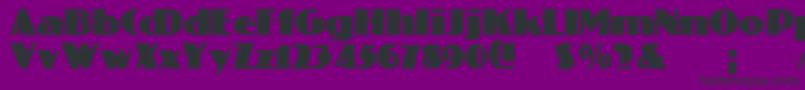 ColiseoRegular Font – Black Fonts on Purple Background