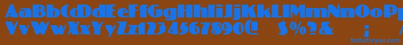 ColiseoRegular Font – Blue Fonts on Brown Background