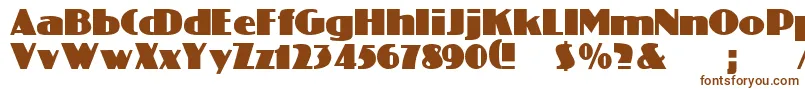 ColiseoRegular Font – Brown Fonts on White Background