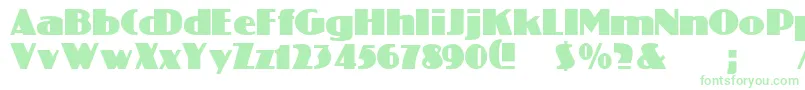 ColiseoRegular Font – Green Fonts on White Background