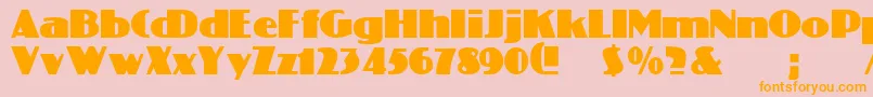 ColiseoRegular Font – Orange Fonts on Pink Background