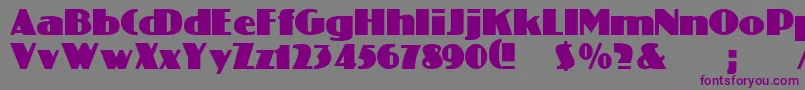 ColiseoRegular Font – Purple Fonts on Gray Background