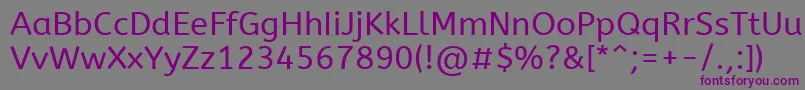 AbeezeeRegular Font – Purple Fonts on Gray Background