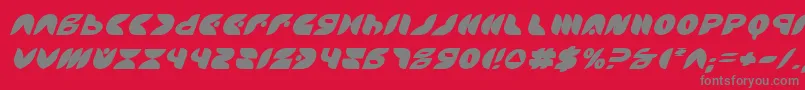 Шрифт PuffAngelItalic – серые шрифты на красном фоне