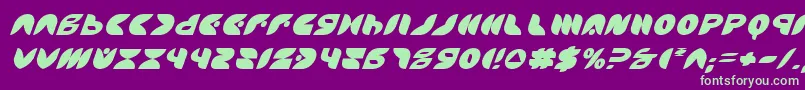 fuente PuffAngelItalic – Fuentes Verdes Sobre Fondo Morado