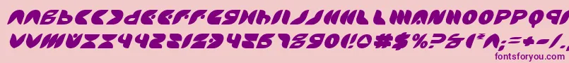 フォントPuffAngelItalic – ピンクの背景に紫のフォント