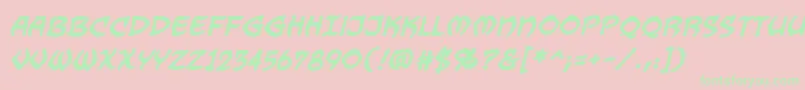 Dragonbonesbb ffy Font – Green Fonts on Pink Background
