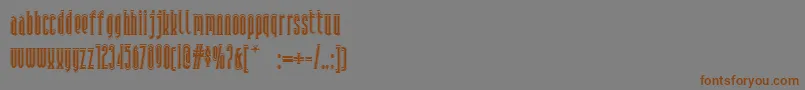Andiron Font – Brown Fonts on Gray Background