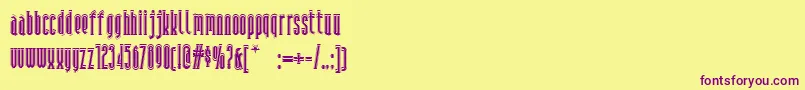 fuente Andiron – Fuentes Moradas Sobre Fondo Amarillo