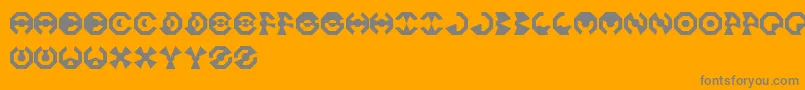 OctoFont Font – Gray Fonts on Orange Background