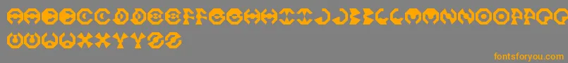 OctoFont Font – Orange Fonts on Gray Background