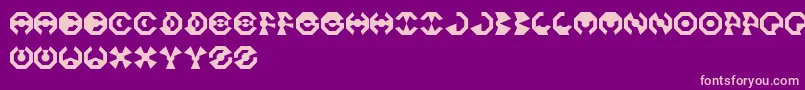 OctoFont Font – Pink Fonts on Purple Background