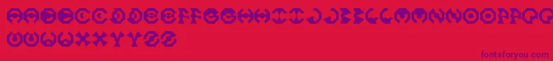 OctoFont Font – Purple Fonts on Red Background