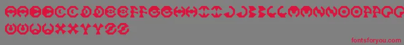 Police OctoFont – polices rouges sur fond gris