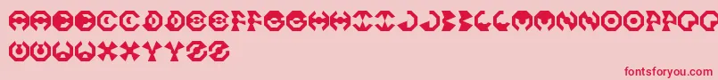 fuente OctoFont – Fuentes Rojas Sobre Fondo Rosa