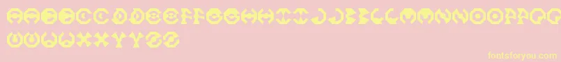 OctoFont Font – Yellow Fonts on Pink Background