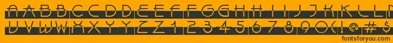 Police LinotypeBixPlain – polices noires sur fond orange