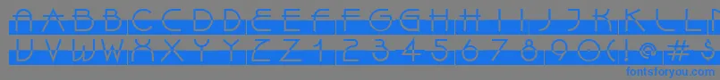 LinotypeBixPlain Font – Blue Fonts on Gray Background