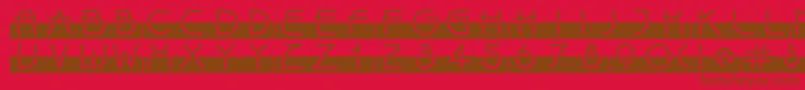 LinotypeBixPlain Font – Brown Fonts on Red Background