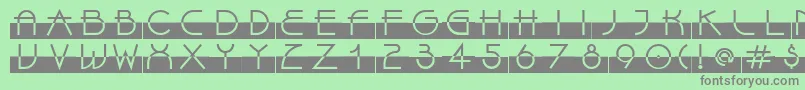 fuente LinotypeBixPlain – Fuentes Grises Sobre Fondo Verde