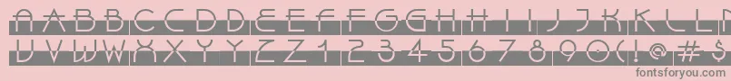 LinotypeBixPlain Font – Gray Fonts on Pink Background