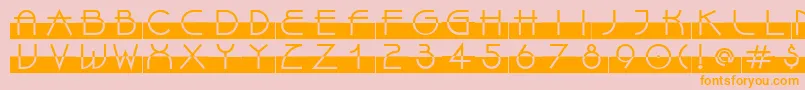 LinotypeBixPlain Font – Orange Fonts on Pink Background