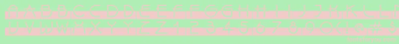 fuente LinotypeBixPlain – Fuentes Rosadas Sobre Fondo Verde