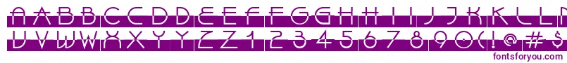 LinotypeBixPlain Font – Purple Fonts on White Background